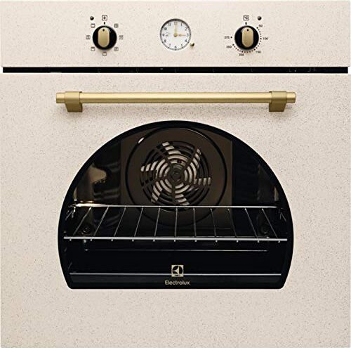 electrolux fr 65 s fr 65 s serie rustico forno elettrico da incasso ventilato multifunzione con grill funzione pizza / aqua cleaning / smalto clear'n clean 60 cm classe a colore sabbia