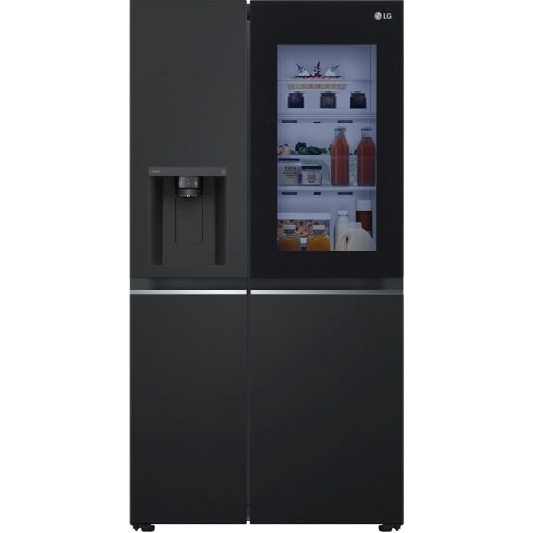 lg gsgv80epll frigorifero americano side by side capacità 635 litri classe energetica e raffreddamento no frost colore nero - gsgv80epll