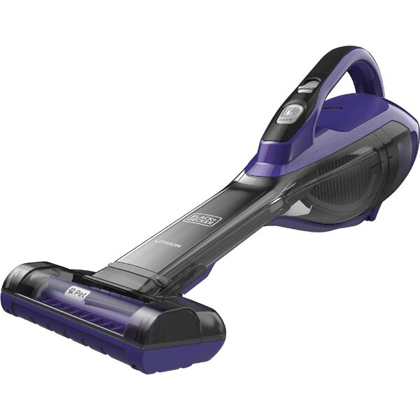 black & decker dva325jp07 aspirapolvere portatile mini aspirapolvere senza fili aspirabriciole senza sacco potenza 10,8v colore porpora - dva325jp07 dustbuster pet