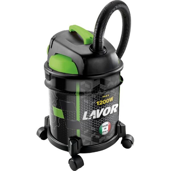 lavor 82430031 bidone aspiratutto solidi e liquidi capacità 20 litri potenza 1200 watt funzione soffiatore con ruote - 8.243.0031 rudy 1200 s