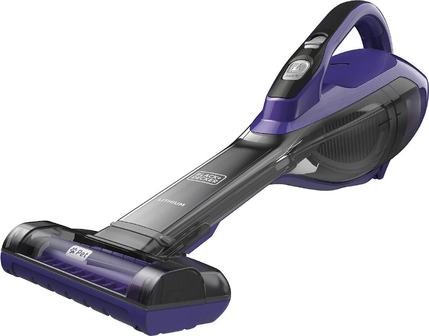 black & decker dva325jp07 aspirapolvere portatile mini aspirapolvere senza fili aspirabriciole senza sacco potenza 10,8v colore porpora - dva325jp07 dustbuster pet