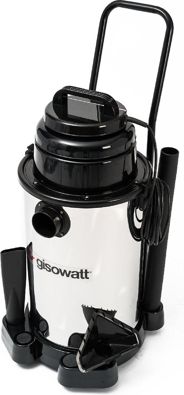 gisowatt 99 100b4n bidone aspiratutto senza sacco solidi e liquidi capacità 30 litri potenza 1100 watt funzione soffiatore con ruote - 99 100b4n industrial 30