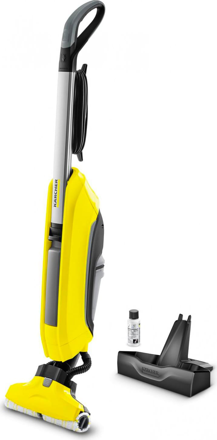 karcher 1.055-400.0 aspirapolvere lavapavimenti con filo scopa elettrica aspira e lava senza sacco potenza 460 watt colore giallo - 1.055-400.0 fc 5 new