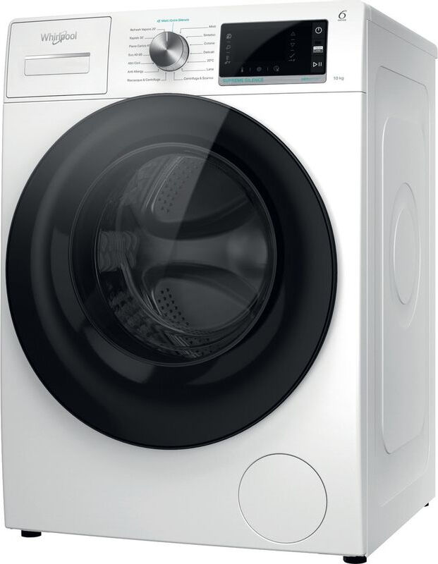 Whirlpool W6 W045wb It Lavatrice W6 W045wb It 10 Kg Classe Energetica B Profondità 64 Cm Centrifuga 1351 Giri Funzione Vapore