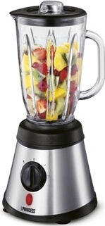 princess 212022 frullatore con bicchiere blender potenza 750 watt colore silver - 212022