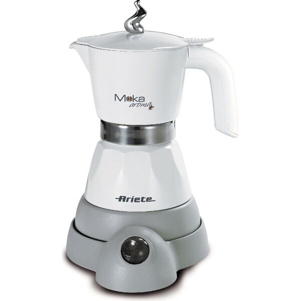 ariete 00m135810ar0 moka aroma elettrica 1358 caffettiera elettrica moka 2 o 4 tazze caffè macinato in polvere colore bianco