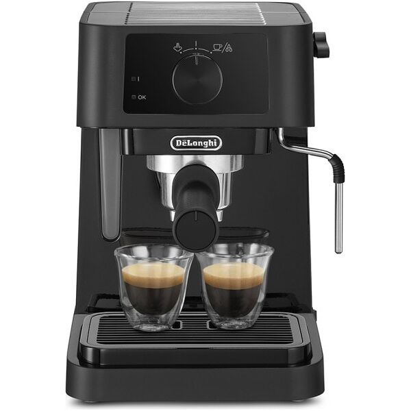delonghi ec235.bk macchina caffè cialde e caffè macinato in polvere espresso manuale colore nero - ec235.bk stilosa