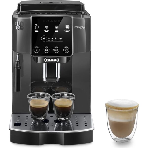 delonghi ecam220.22.gb macchina caffè automatica espresso con macinacaffè e cappuccinatore caffè in grani colore grigio nero - ecam220.22.gb magnifica start