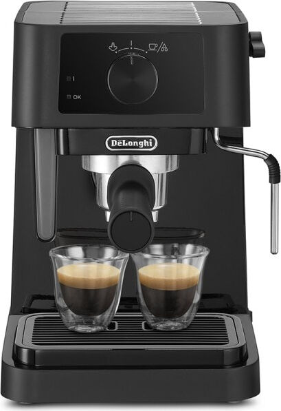 delonghi ec235.bk macchina caffè cialde e caffè macinato in polvere espresso manuale colore nero - ec235.bk stilosa