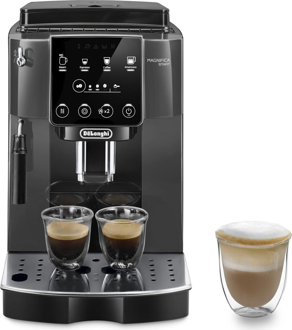 delonghi ecam220.22.gb macchina caffè automatica espresso con macinacaffè e cappuccinatore caffè in grani colore grigio nero - ecam220.22.gb magnifica start
