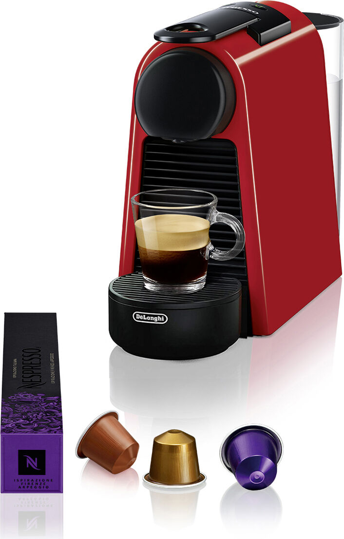 delonghi en 85.r nespresso® essenza mini macchina caffè a capsule colore rosso -en85.r