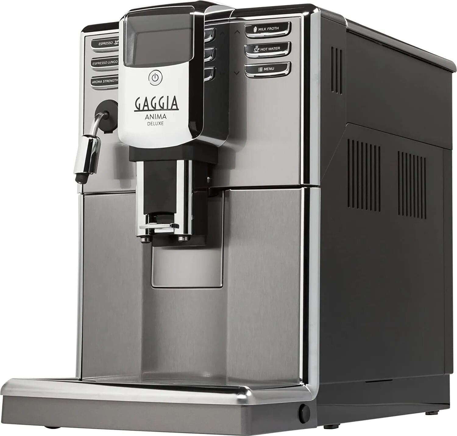 gaggia r18761/01 macchina da caffè automatica espresso con macinacaffè e cappuccinatore caffè in grani colore silver - r18761/01 anima deluxe