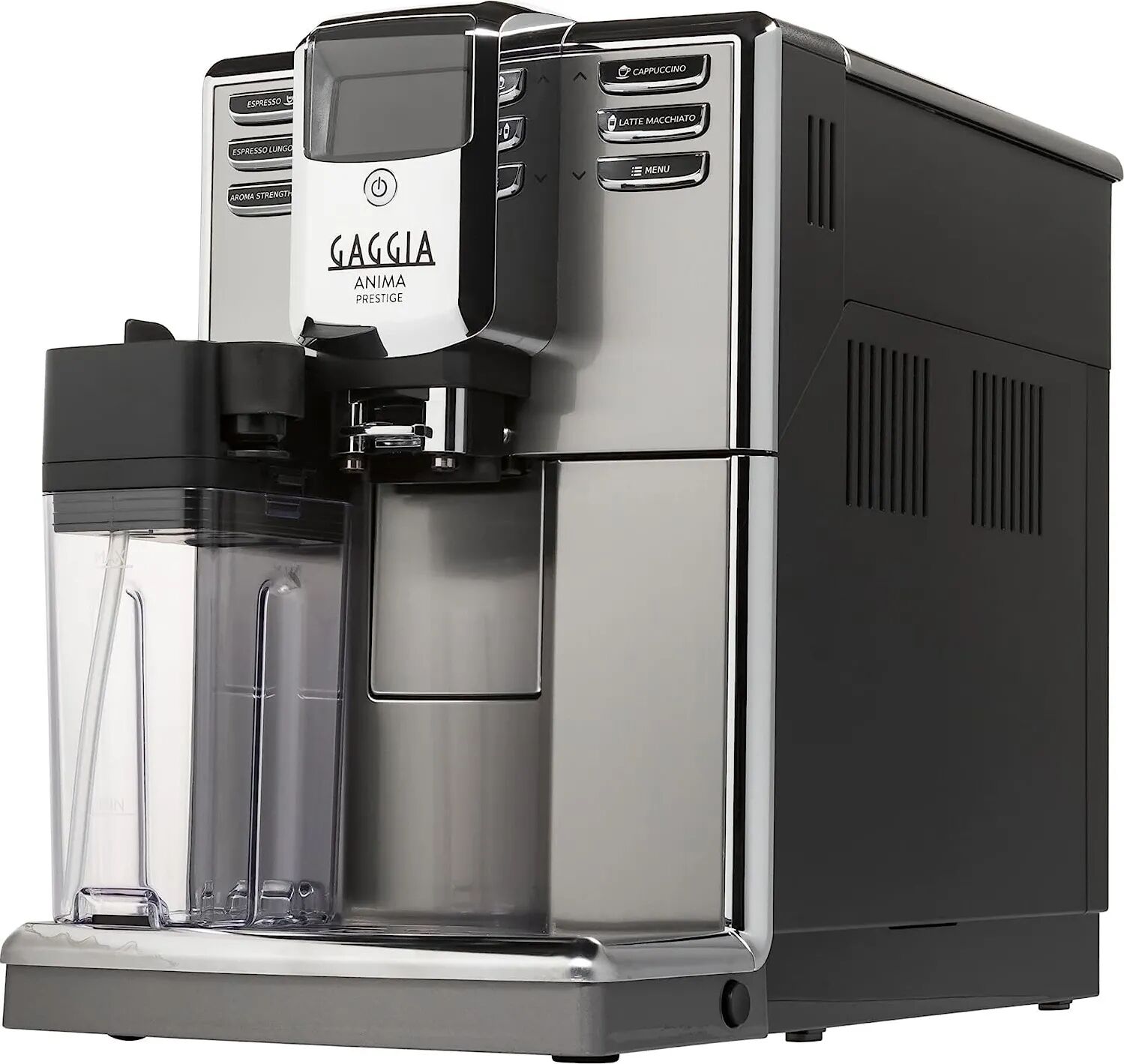 gaggia r18762/01 macchina da caffè automatica espresso con macinacaffè e cappuccinatore caffè in grani colore inox - r18762/01 anima prestige