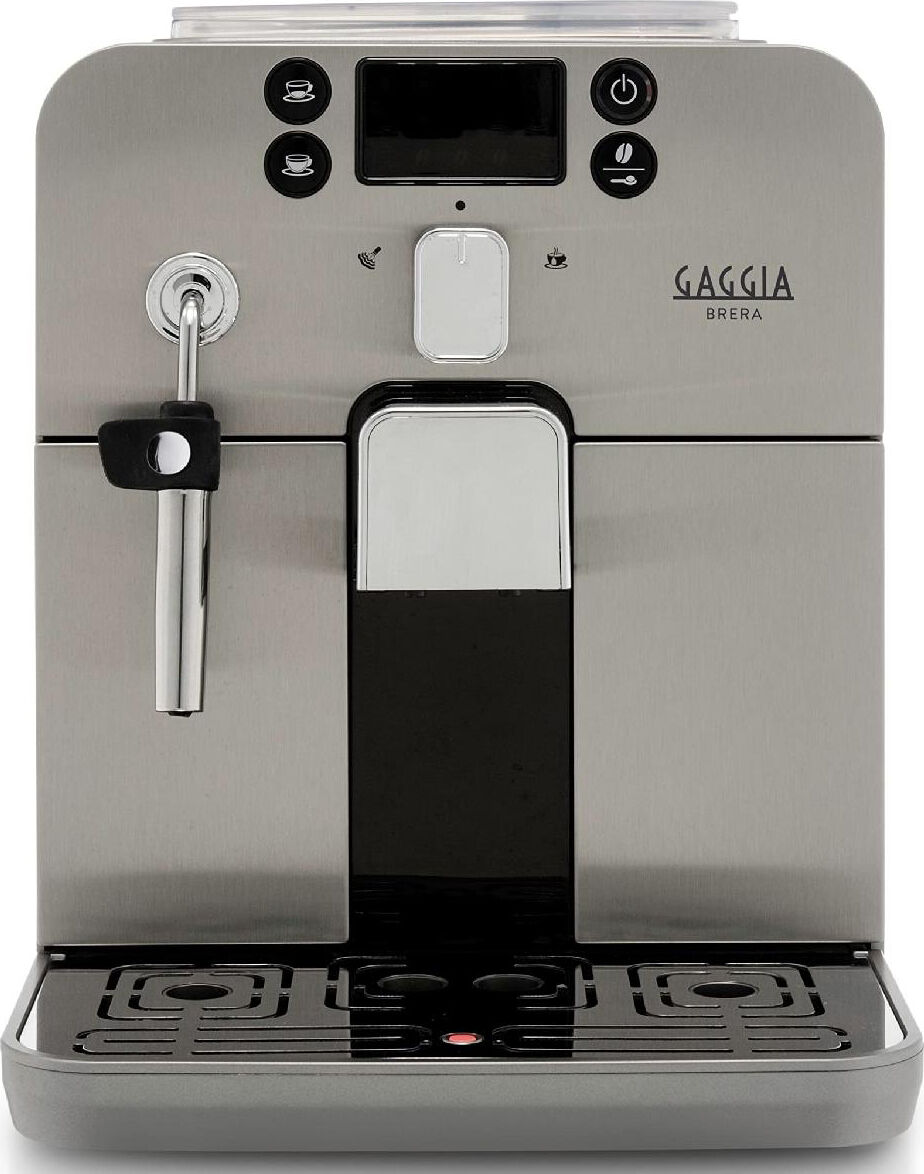 gaggia ri9305/11 brera ri9305/11 macchina caffé automatica espresso con macinacaffé ed erogatore di vapore caffé in grani colore nero e silver - ri9305/11