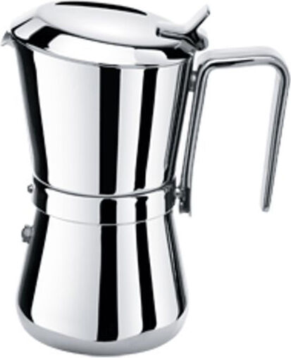 giannini 3003010 caffettiera 3 tazze moka in acciaio inox coperchio salvagoccia - 3003010 giannina family