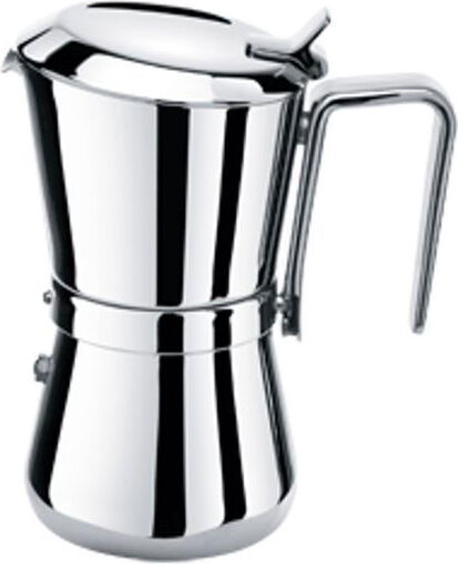 giannini 3006010 caffettiera 6 tazze moka in acciaio inox coperchio salvagoccia - 3006010 giannina family