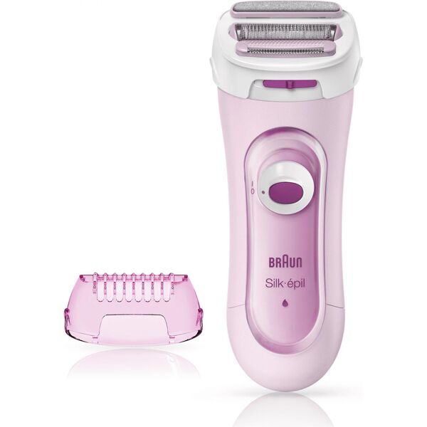 braun ls 5360 silk-Épil - rasoio elettrido depilatore 3 testine a batteria ricaricabile trimmer colore rosa - 81653273 ls5-360