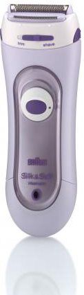 braun ls5560 rasoio elettrico cordless ricaricabile accessori esfoliante bikini lama oscillante colore viola - ls 5560 silk-Épil lady shaver