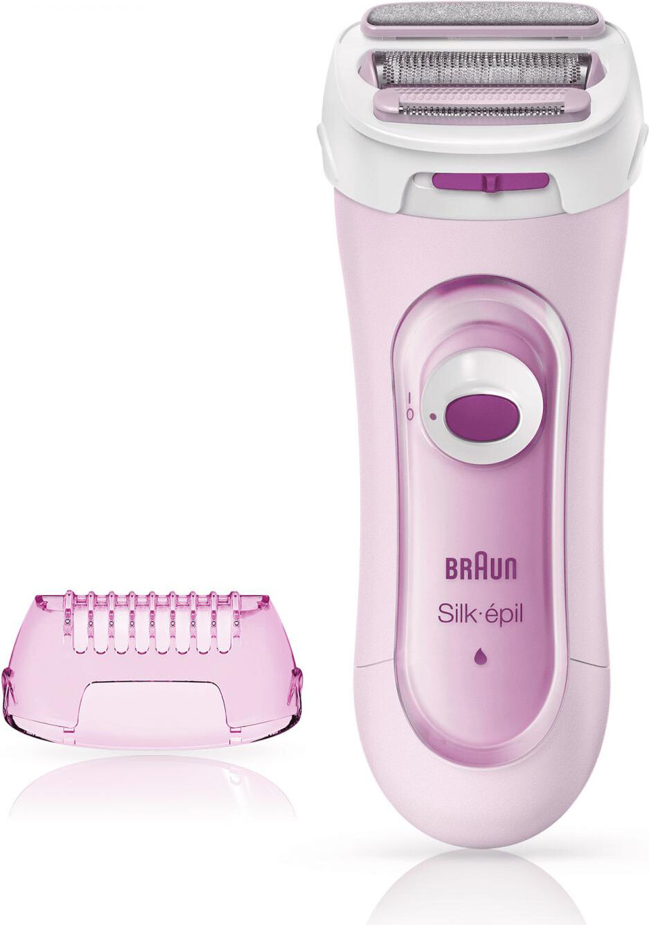 braun ls 5360 silk-Épil - rasoio elettrido depilatore 3 testine a batteria ricaricabile trimmer colore rosa - 81653273 ls5-360