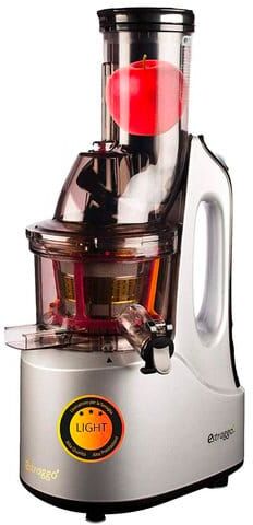 siqur salute light estrattore di succo a freddo frutta e verdura slow juicer potenza 200 watt - light