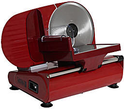 r. g. v. ausonia 190r affettatrice elettrica con lama 19 cm e motore 100w con base in acciaio - ausonia 190 red