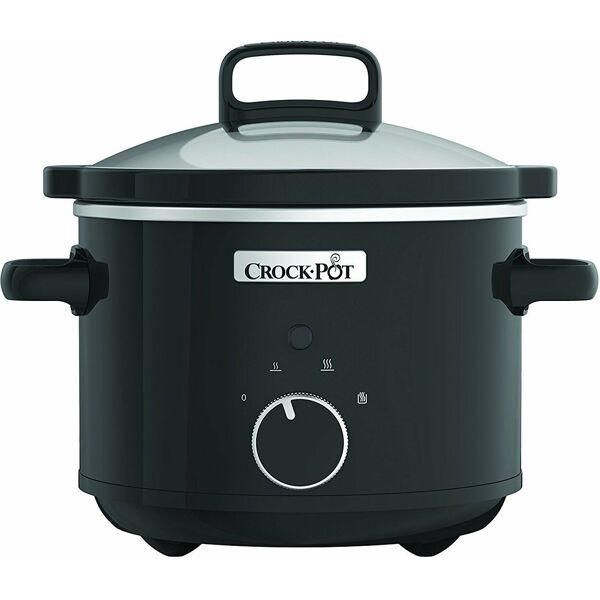 crockpot jp0002 pentola elettrica casseruola in ceramica potenza 180 watt capacità 2.4 litri colore nero - jp0002