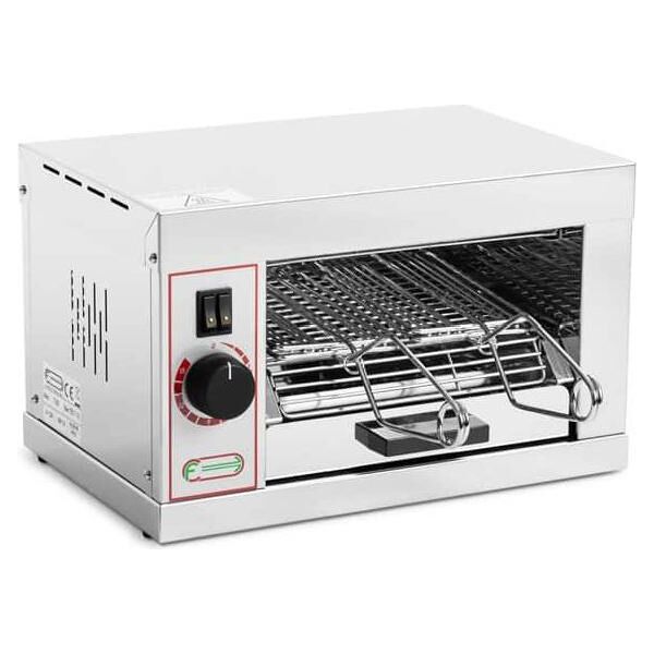 dechome t920 tostapane professionale con pinze potenza 1600 watt colore inox - t920 inox