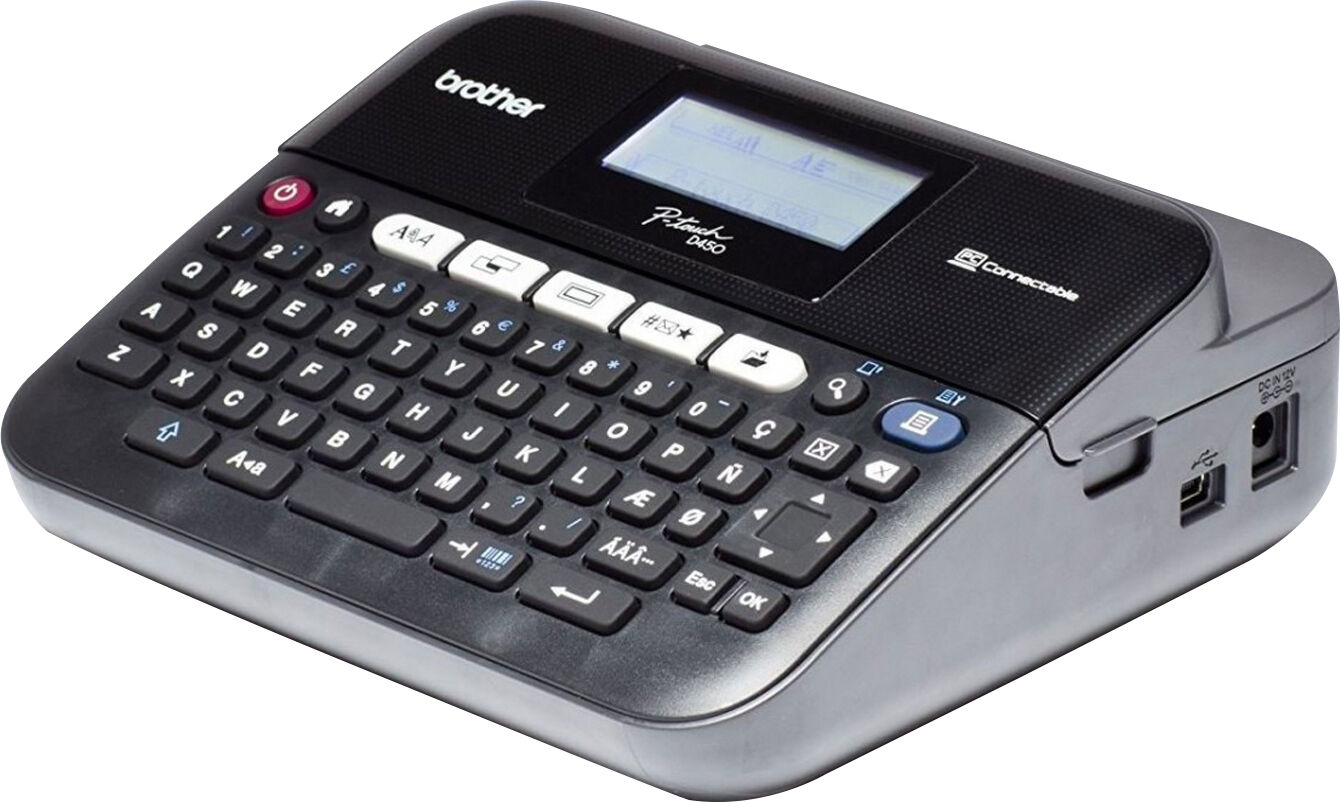 brother ptd450vpur1 stampante per etichette cd trasferimento termico 180 x 180 dpi cablato tze qwerty - ptd450vpur1