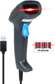 hamlet hbcs1d10u barcode scanner lettore di codici a barre usb sensore laser - hbcs10u