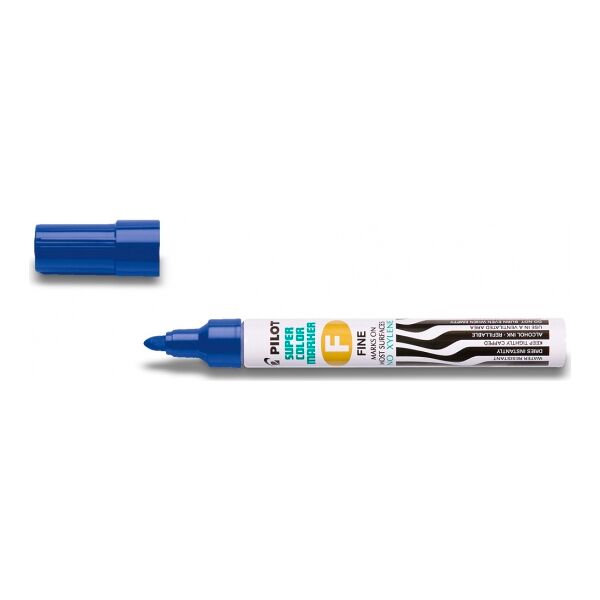 pilot 2410b sca-f super color marcatore permanente blu tipo di punta 1 pezzo - 2410b