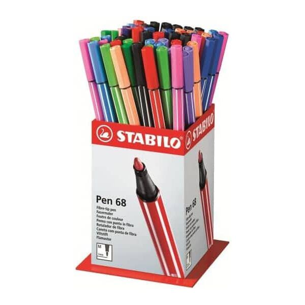 stabilo 68/60-1 brush marcatore confezione 60 pezzi multicolore - 68/60-1