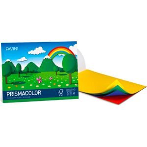 Favini A12x244 Confezione 25 Album Prismacolor 10 Fogli 5 Colori Assortiti - A12x244
