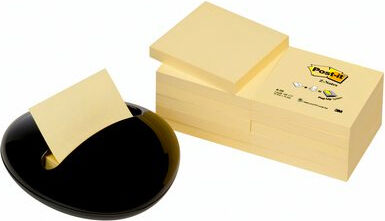 post-it 74304 Set Dispenser Z-Notes Nero + 12ric - 74304