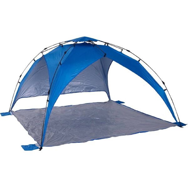vivagarden a73vg90 tenda da spiaggia pop up con corde e paletti in poliestere blu - a73vg90
