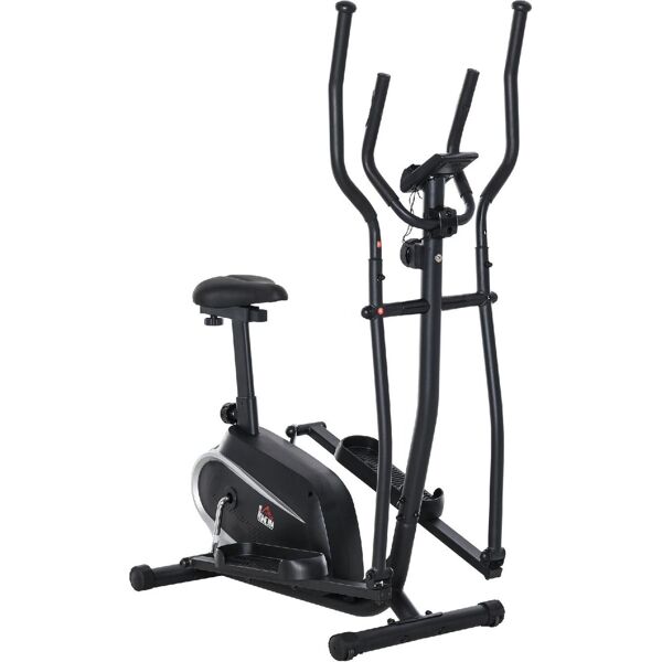 dechome 230a cyclette bici ellittica magnetica con schermo lcd 8 livelli di resistenza e sedile regolabile 103x62x151cm nero - 230a