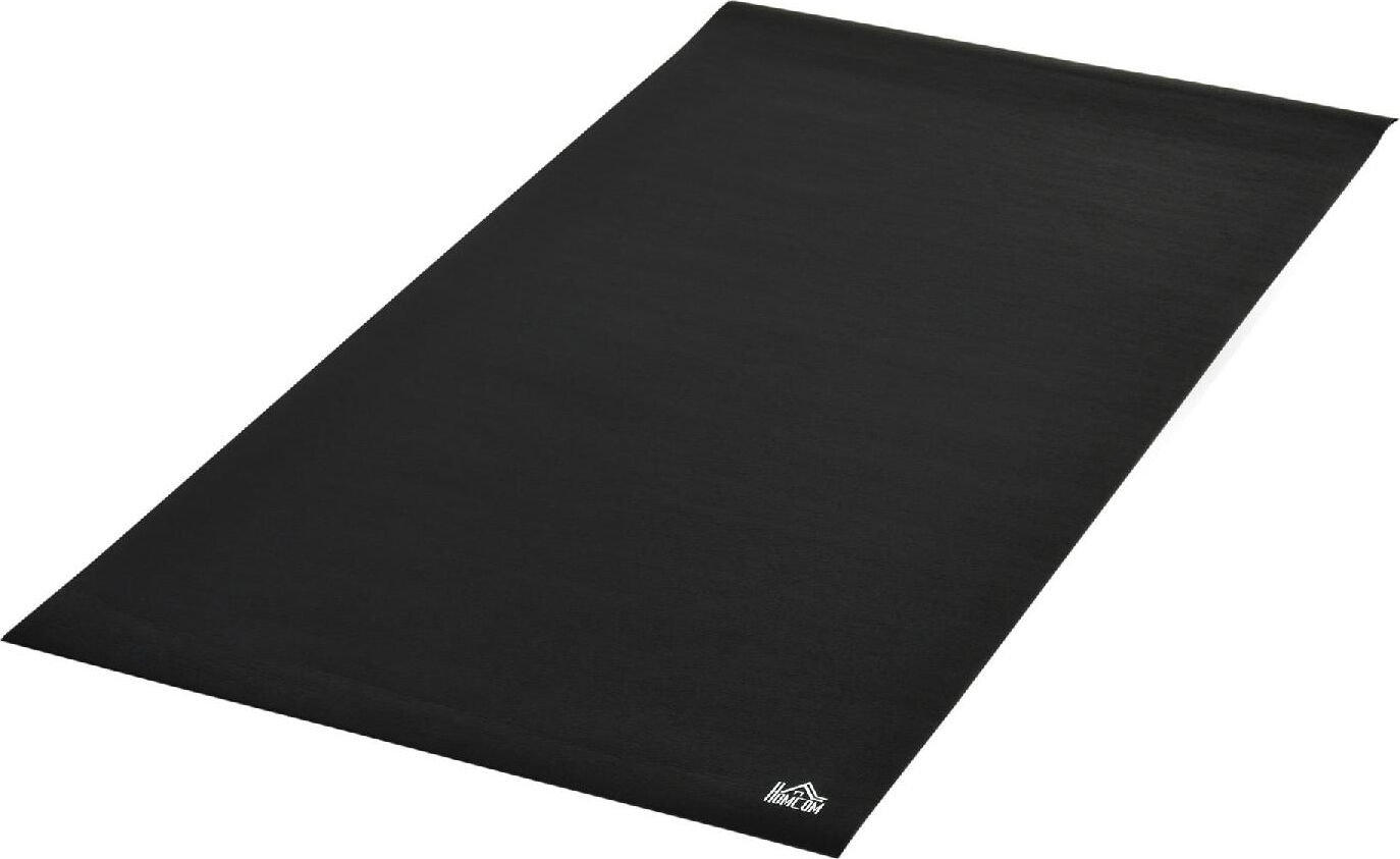 dechome 50 tappeto palestra ammortizzante per tapis roulant e cyclette tappetino fitness in pvc antiscivolo nero