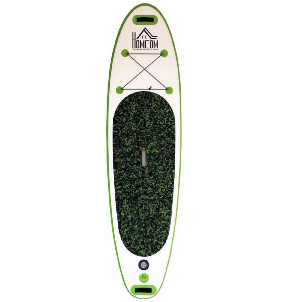 dechome a33007 tavola gonfiabile sup stand up paddle con pagaia verde 305x76x10 cm - a33007