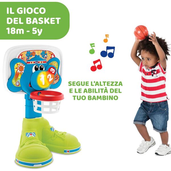 chicco 934300 basket league canestro elettronico da camera prime attività per bambini da 18+ mesi - 934300