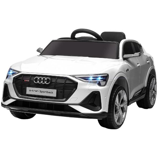 dechome 172v90wt370 macchina elettrica per bambini audi e-tron 12v con telecomando luci e musica 3+ anni colore bianco - 172v90wt370