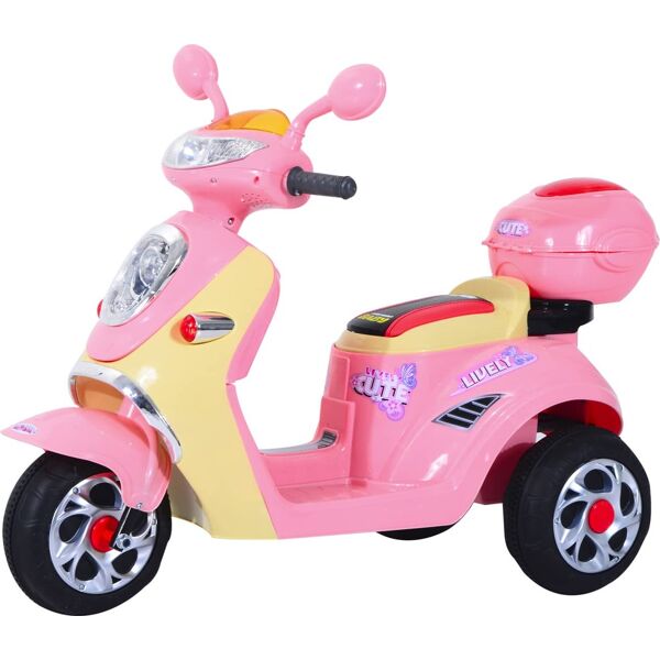 dechome 370013 moto elettrica per bambini 6v con luci e musica 3+ anni colore rosa - 370013