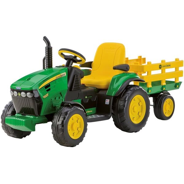 peg perego igor0047 macchina elettrica per bambini trattore elettrico john deere ground force 12v 3+ anni colore verde - igor0047