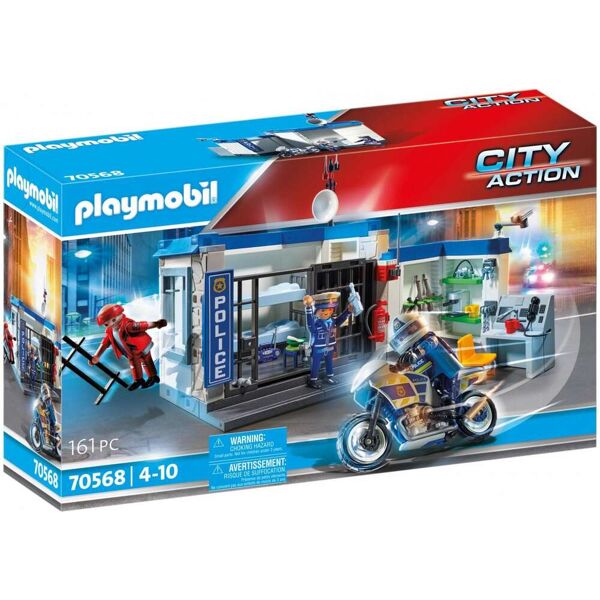 playmobil 70568a city action playset fuga dalla stazione di polizia per bambini da 4+ anni - 70568a