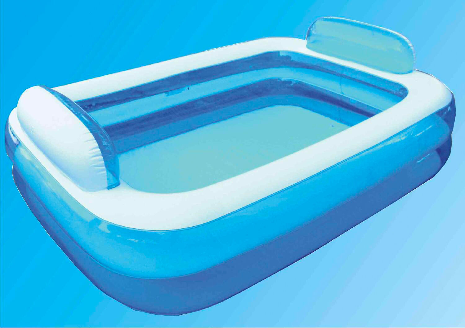 btx bl526 piscina gonfiabile rettangolare 2 tubi 266x175x50 h cm