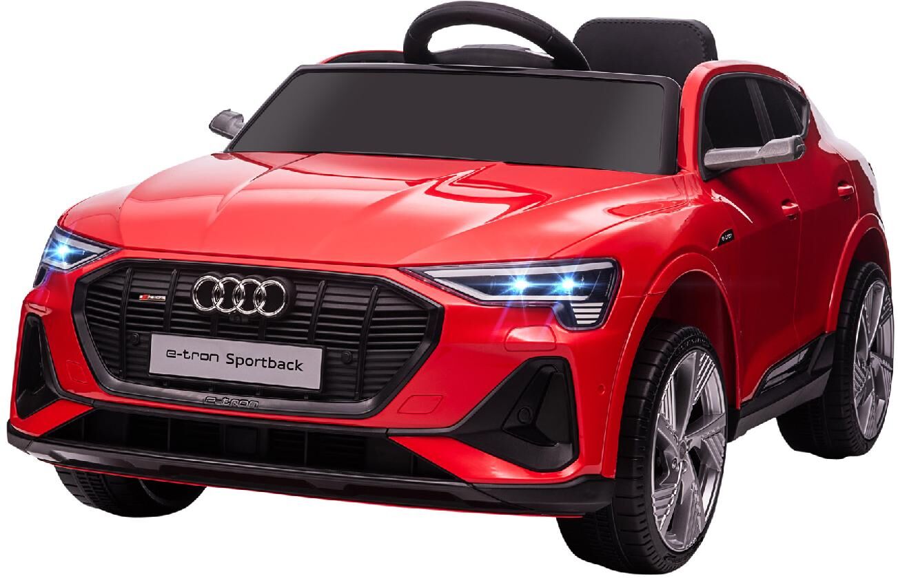 dechome 172v90rd370 macchina elettrica per bambini audi e-tron 12v con telecomando luci e musica 3+ anni colore rosso - 172v90rd370