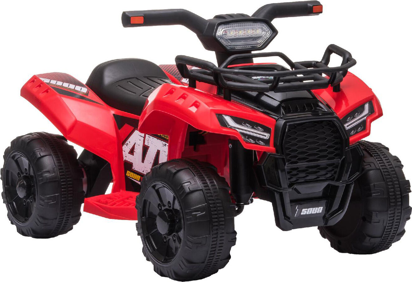 dechome 189v90rd macchina elettrica per bambini quad elettrico 6v fari e pedale 18+ mesi colore rosso - 189v90rd