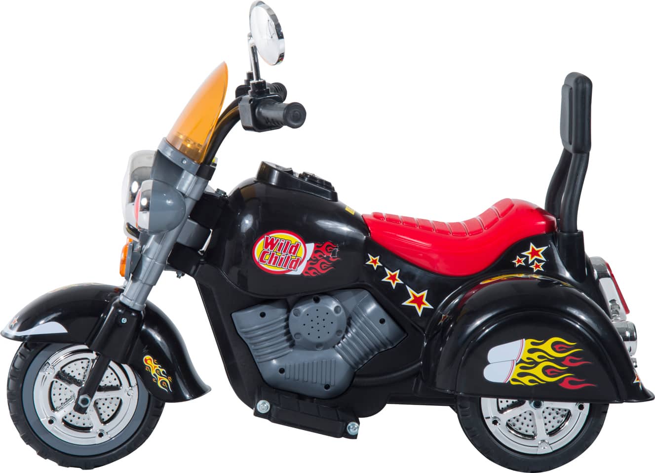 dechome 370005 moto elettrica per bambini con 3 ruote 6v 3+ anni colore nero - 370005