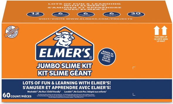 elmers 2077250 jumbo slime kit per la festa confezione da 60 pezzi gioco creativo per bambini da 3+ anni - 2077250