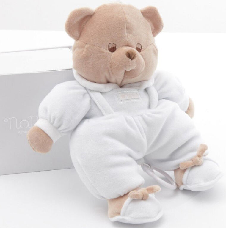 nanan 1294a orsetto per lettino carillon peluche prima infanzia azzurro per bambini da 0+ mesi - 1294a