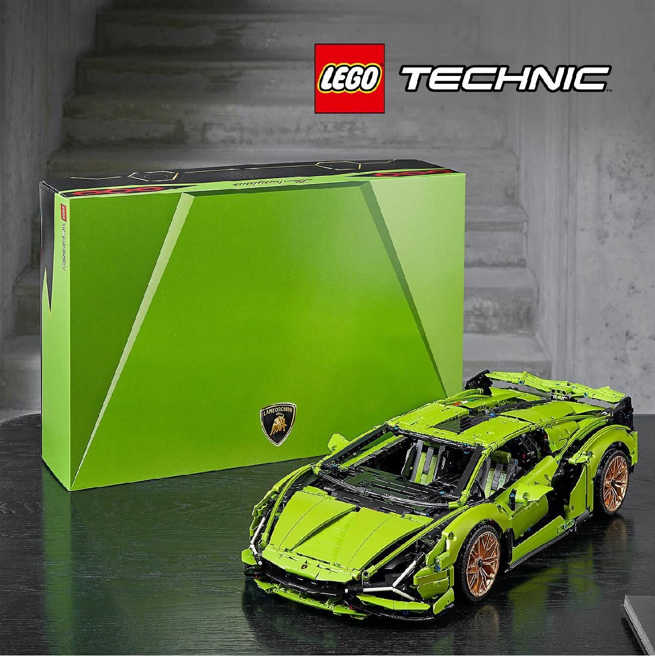 lego 42115 technic - lamborghini sián fkp 37 modellino da costruire auto sportiva costruzioni per adulti 18+ anni - 42115