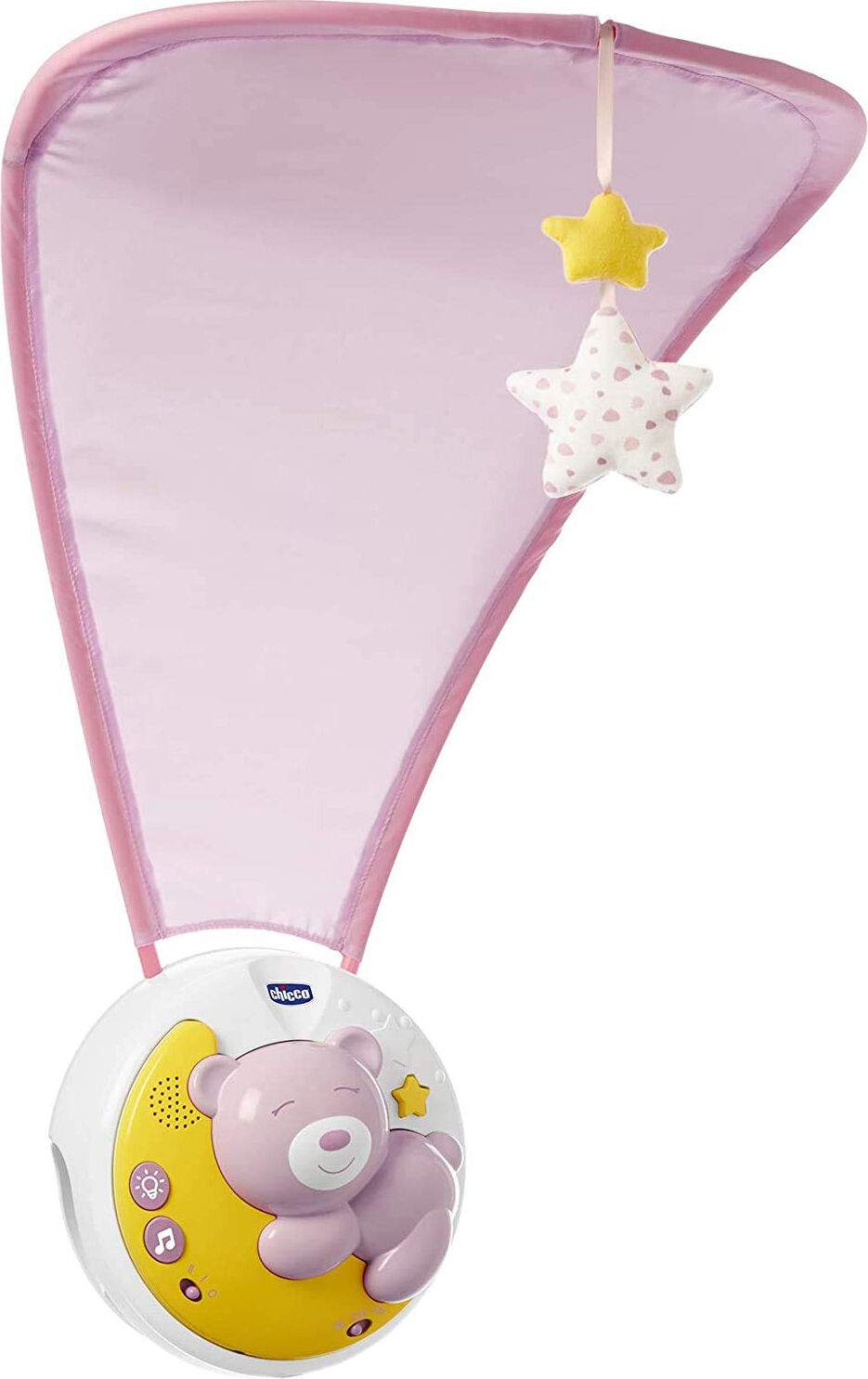 Chicco 09828.10 Next2moon Giostrina Proiettore Con Carillon Per Culla Prima Infanzia Per Bambini Da 0+ Mesi Colore Rosa - 09828.10